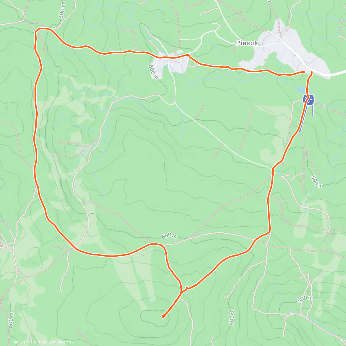 Map of the activity, Silvestrovske potulky krasnymi Karpatami 😍