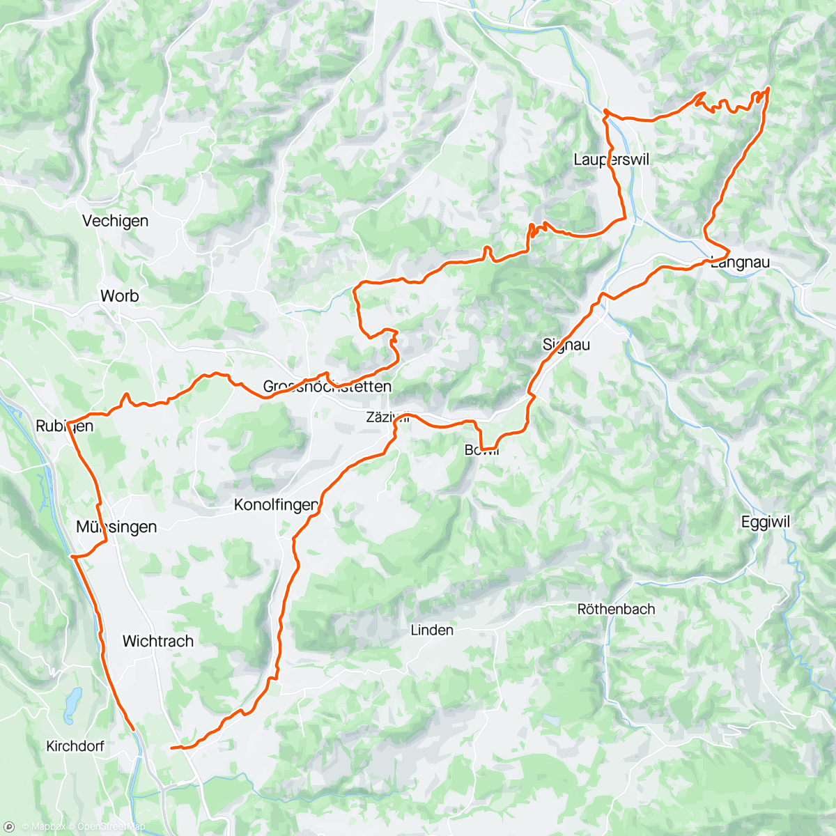Map of the activity, Stunning Emmental