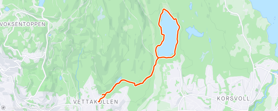 Map of the activity, Rundt Sognsvann