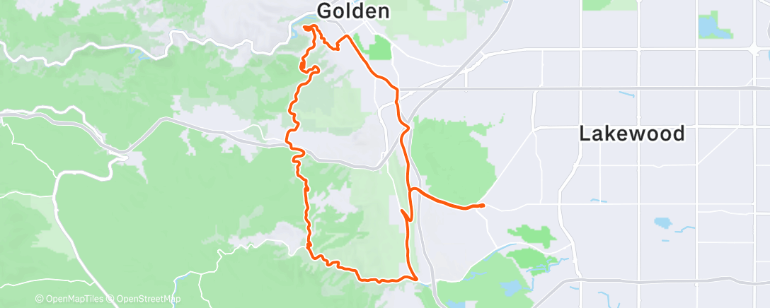 Mappa dell'attività Lunch Ride