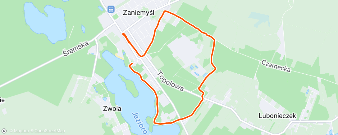 Map of the activity, Afternoon Walk