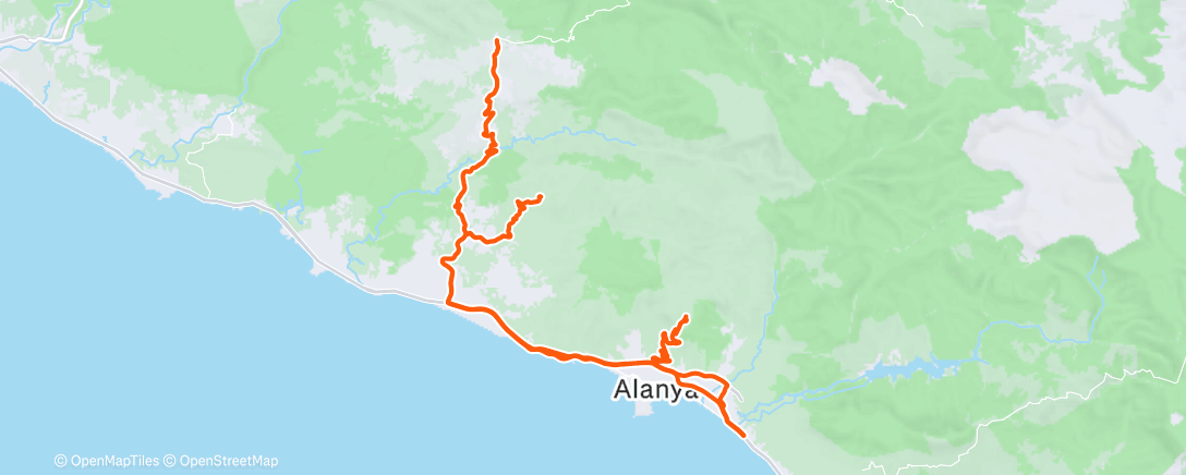 Map of the activity, Полуденный заезд