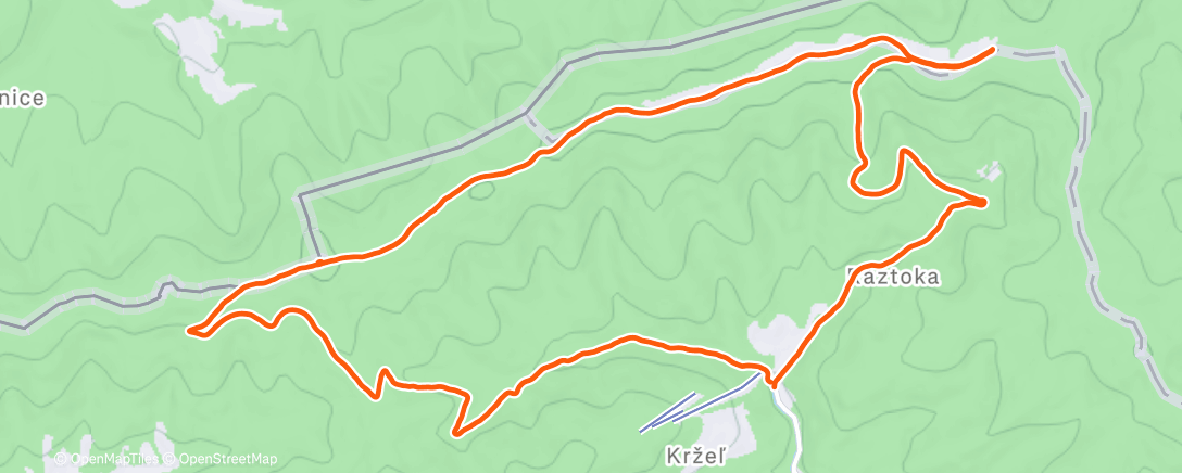 Map of the activity, Morning Trail Run
