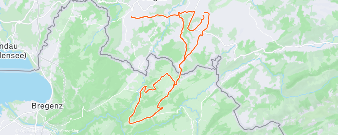 Map of the activity, Mittagsradfahrt
