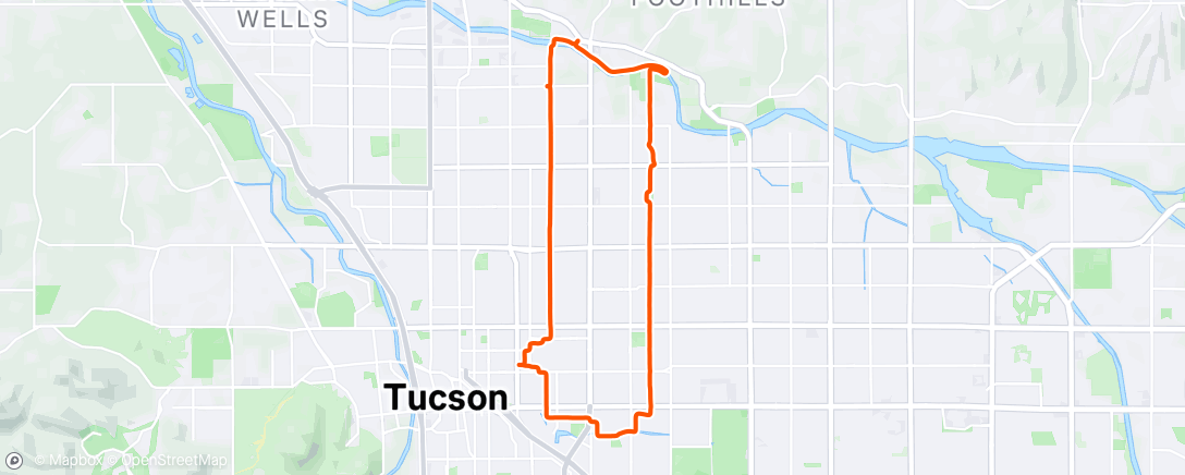 Map of the activity, Afternoon Ride