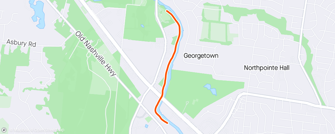 Map of the activity, Run to Bragg