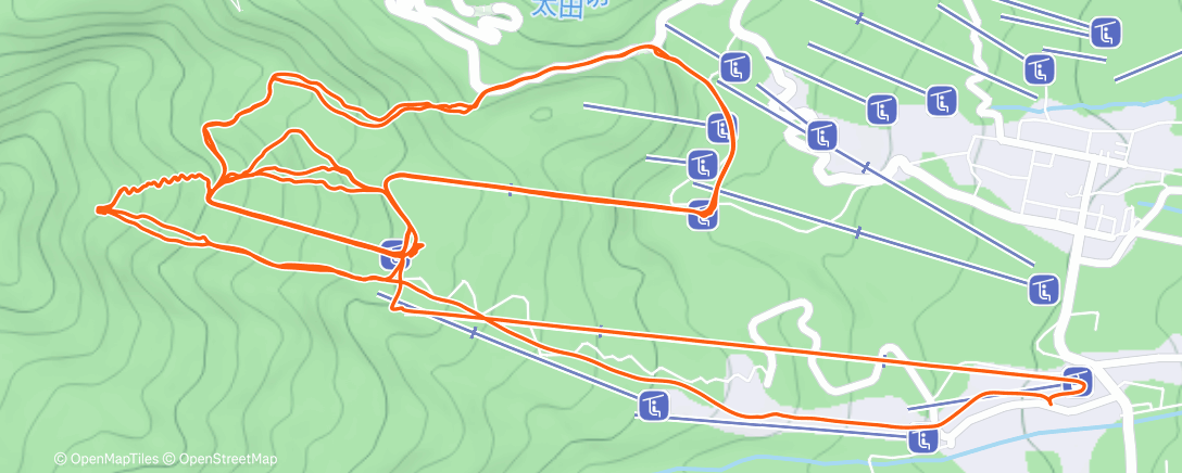 Map of the activity, Morning Backcountry Ski