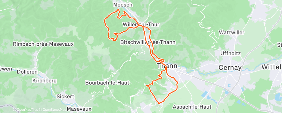 Map of the activity, Velotaf amélioré - Buba + brandebel