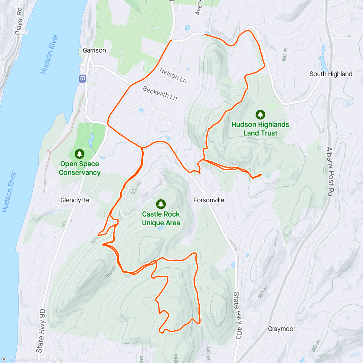 Map of the activity, Quick mid morning ride