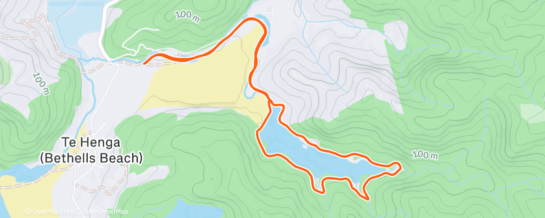 Карта физической активности (Run around the lake)