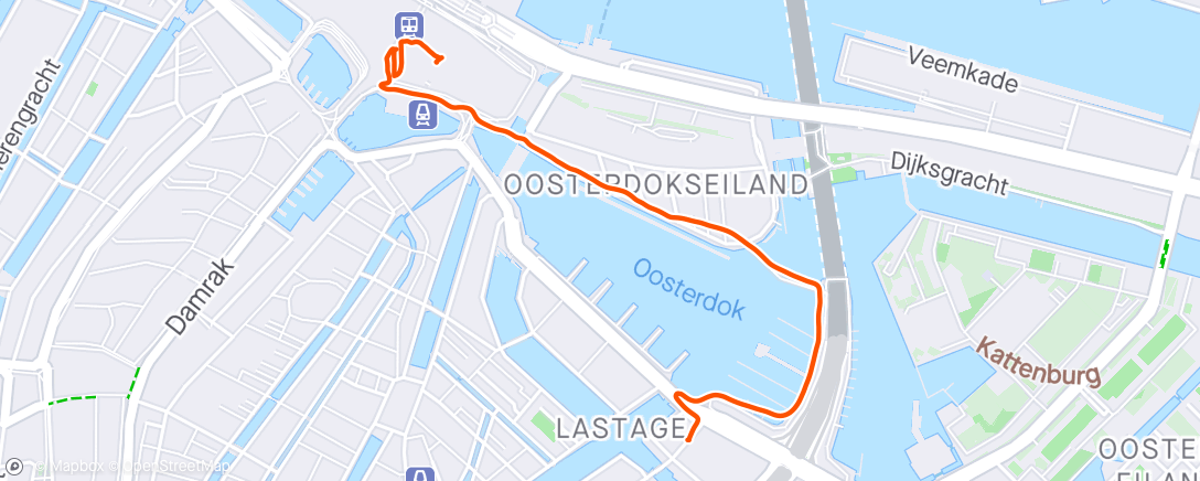 Map of the activity, Back to Amsterdam