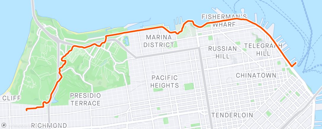 Map of the activity, Beautiful commute