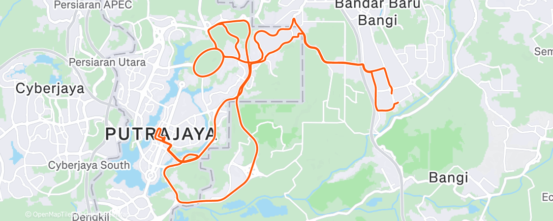 Map of the activity, PNR Thu.
