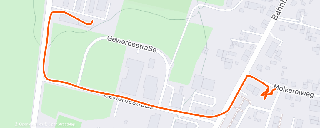 Map of the activity, Abendspaziergang