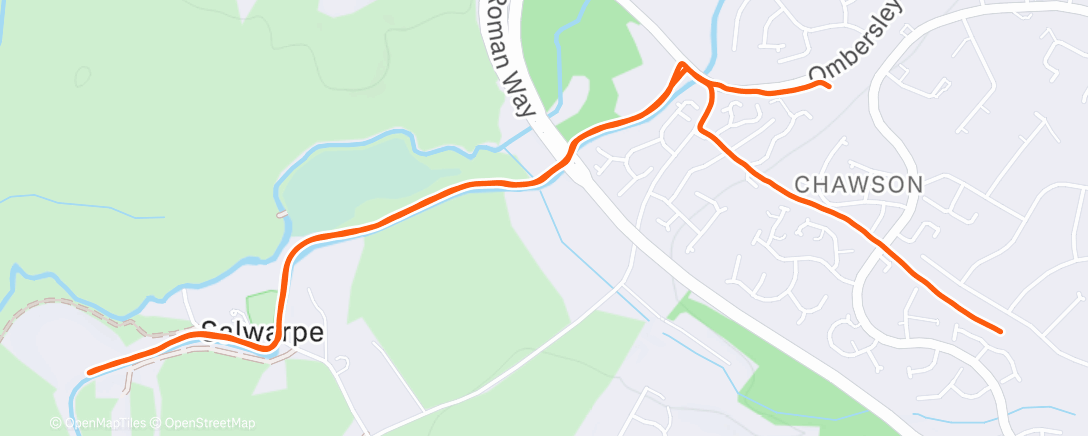 Map of the activity, Morning Run