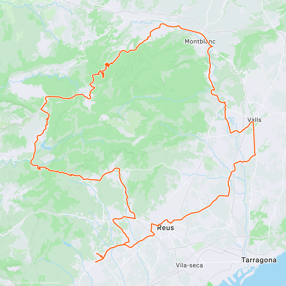 Карта физической активности (Morning Ride)