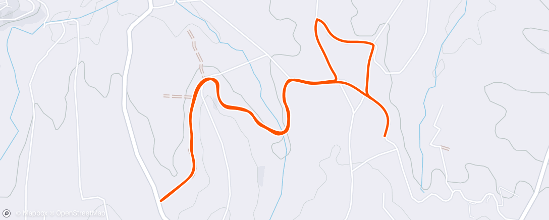 Map of the activity, Evening Run