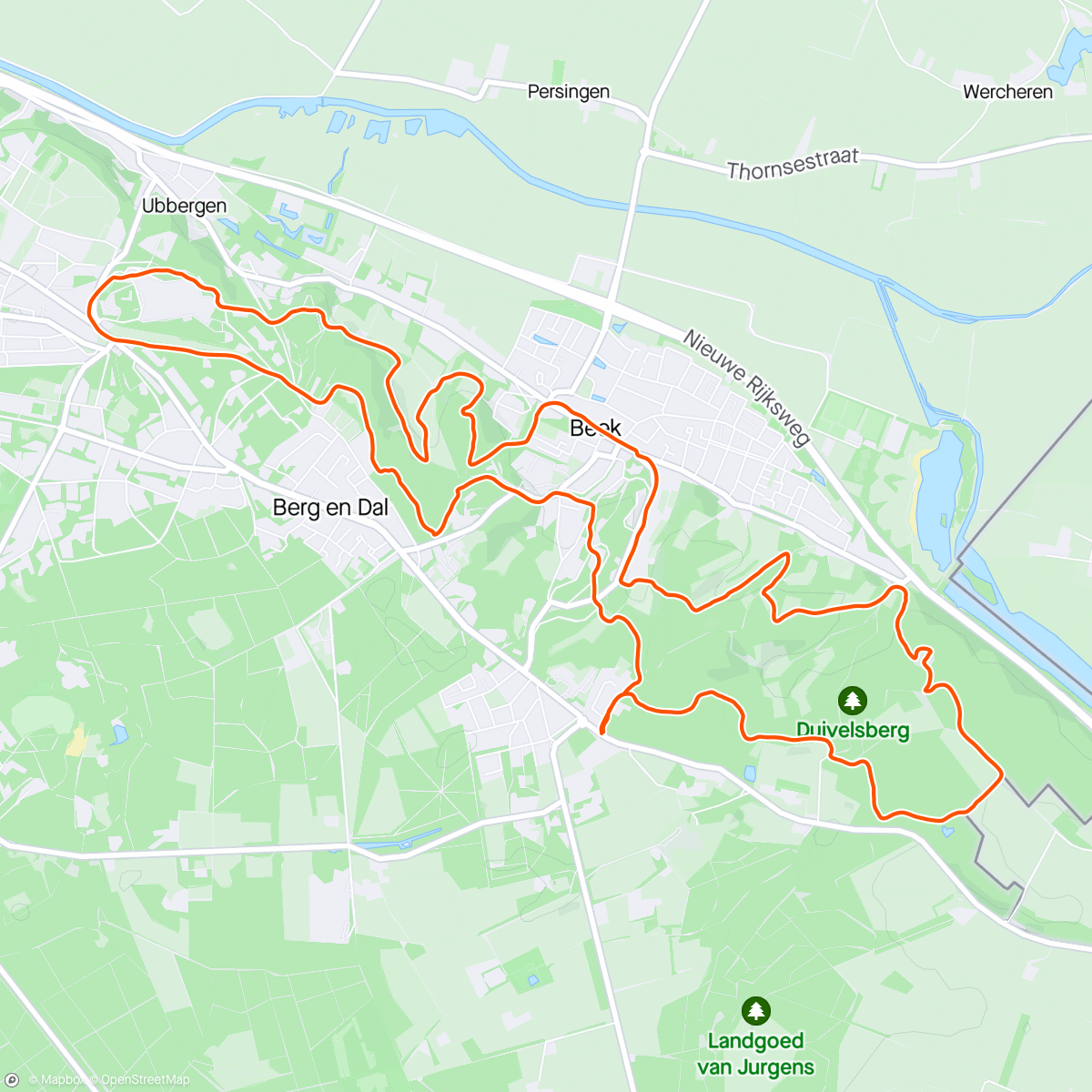 Map of the activity, N70 route met Jeroen
