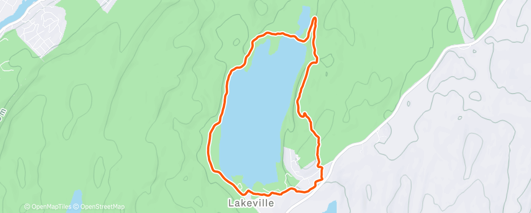 Map of the activity, Joggin’ n hikin’