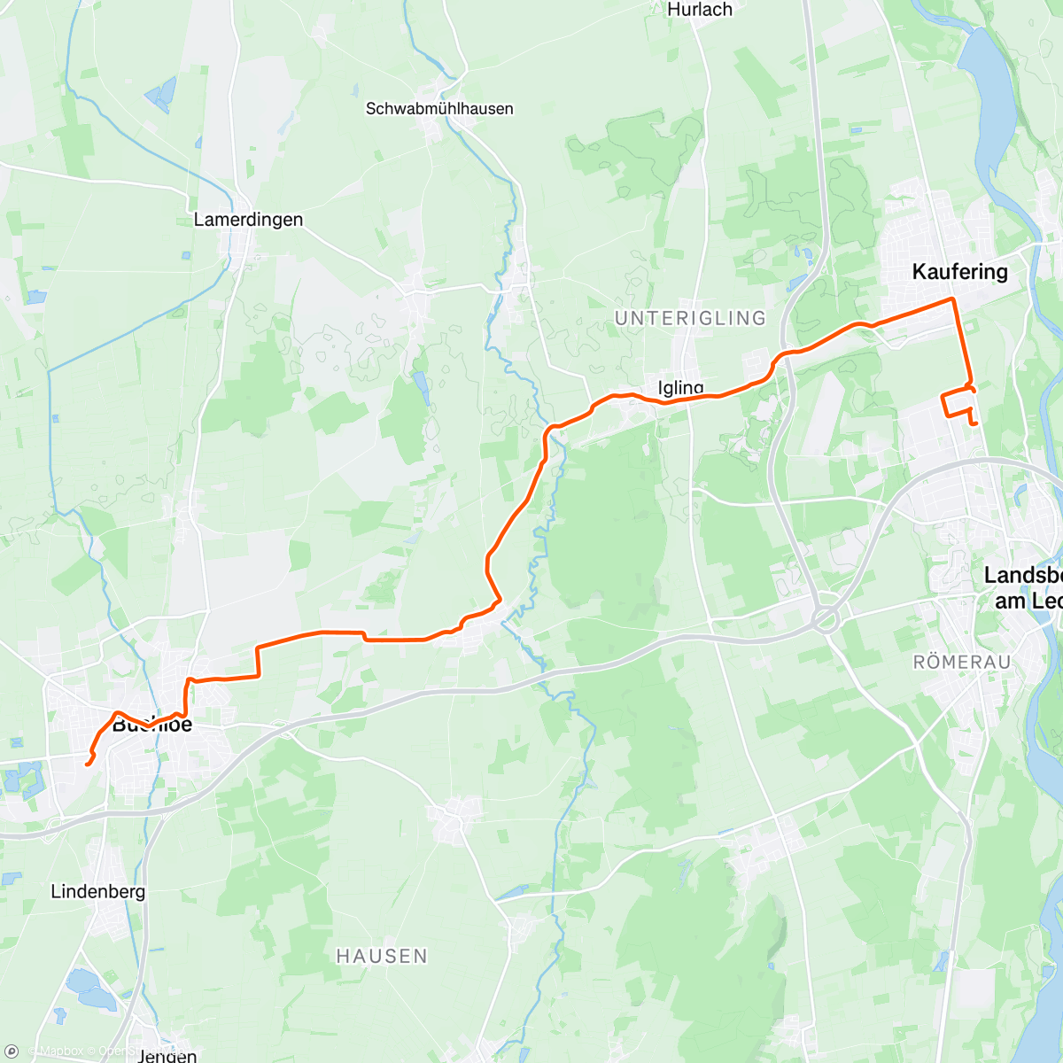 Map of the activity, Airbnb -> Sixt 🚗