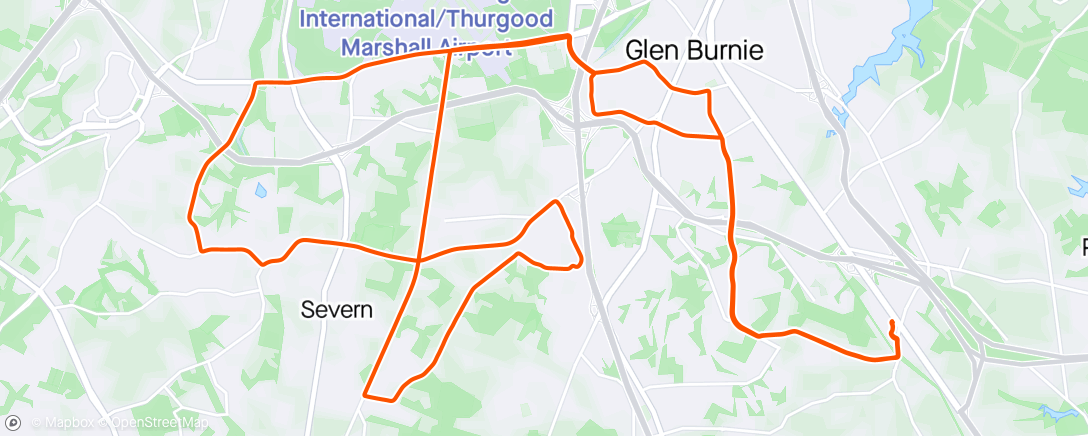 Map of the activity, First A/B ride as a B