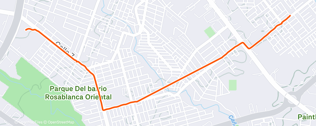 Map of the activity, Lunch Walk