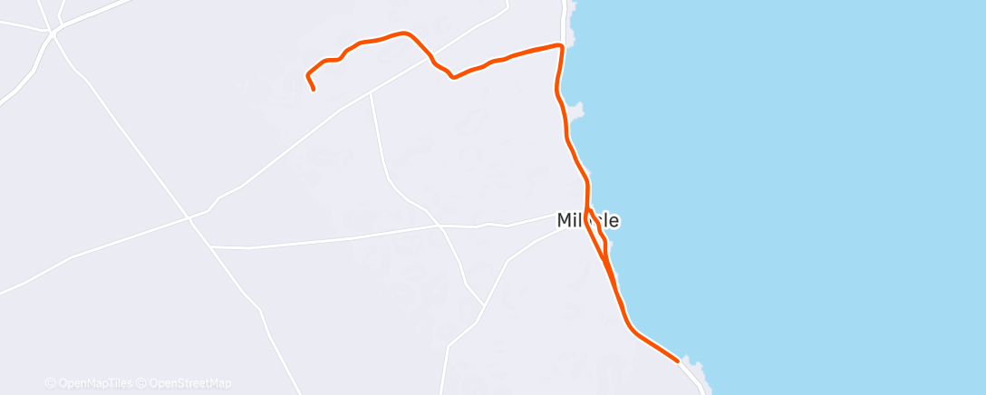 Map of the activity, Coast