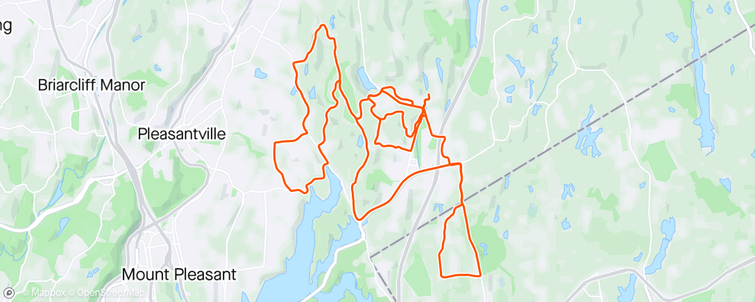 Map of the activity, Local Hills without repeats.