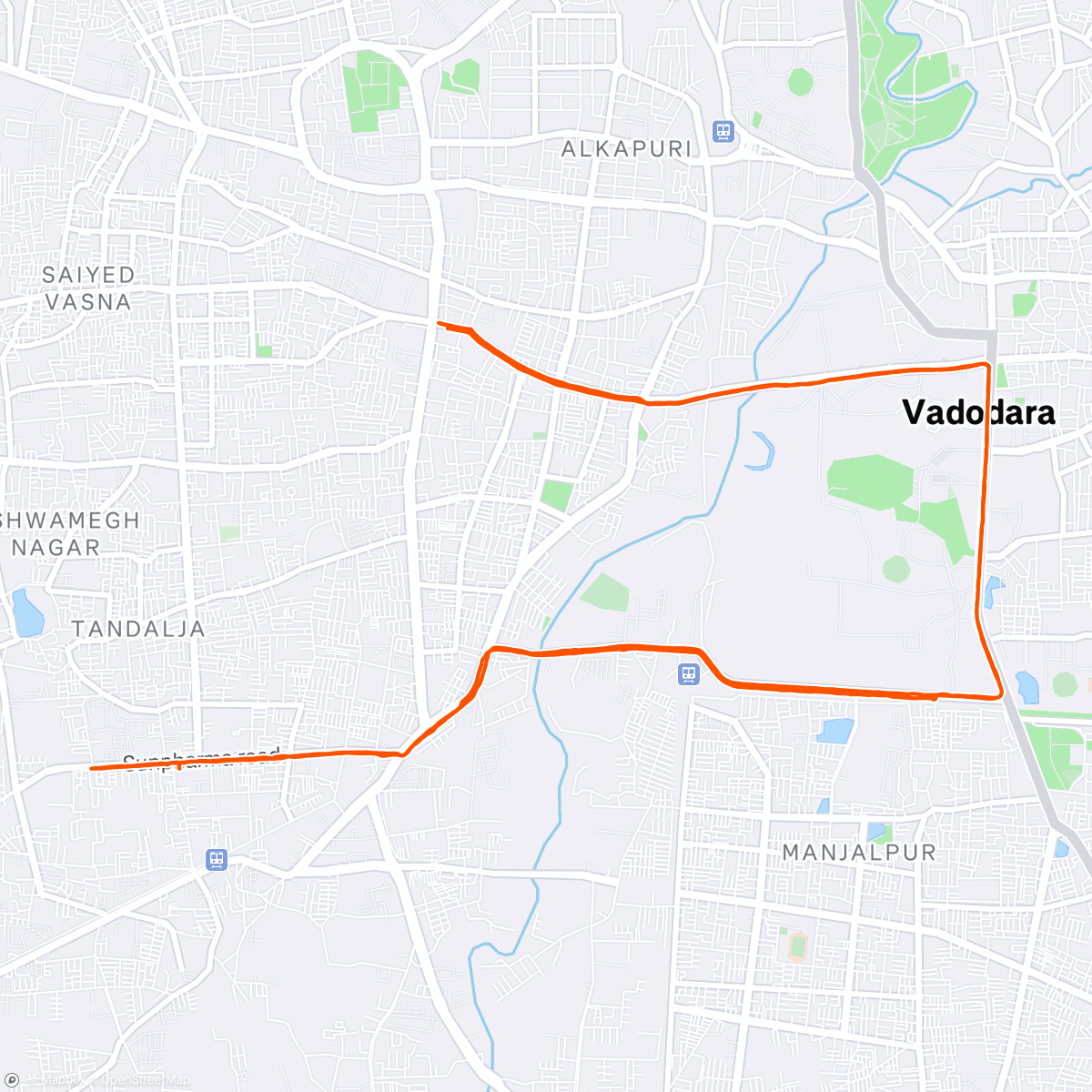 Map of the activity, Mujmahoda Captured