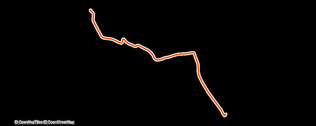 Map of the activity, Night Walk