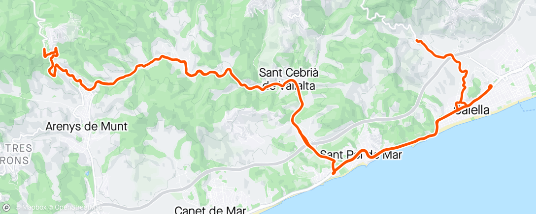 Map of the activity, 🚴🏽‍♂️