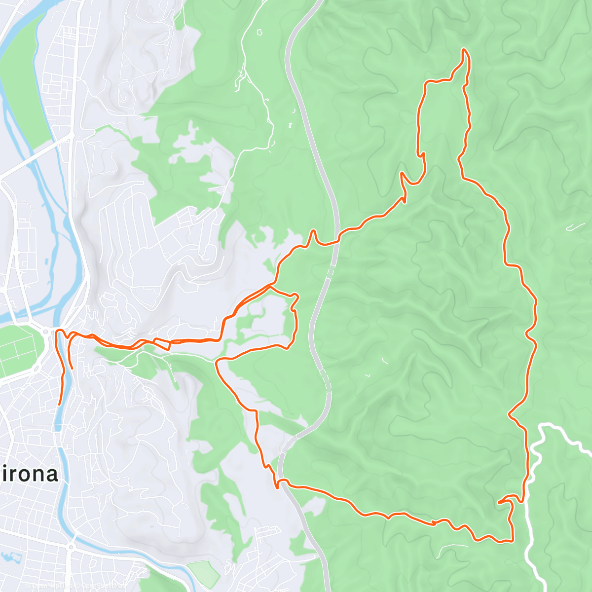Map of the activity, 15-02-2026 Trailrun Gavarres and Sant Miquel