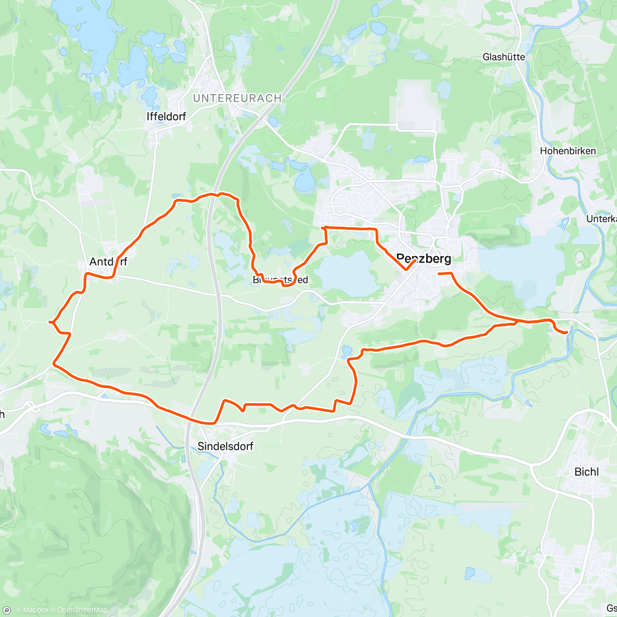 Map of the activity, Rollen mit meinem Schatz🌄🚵🚴‍♂️🌪