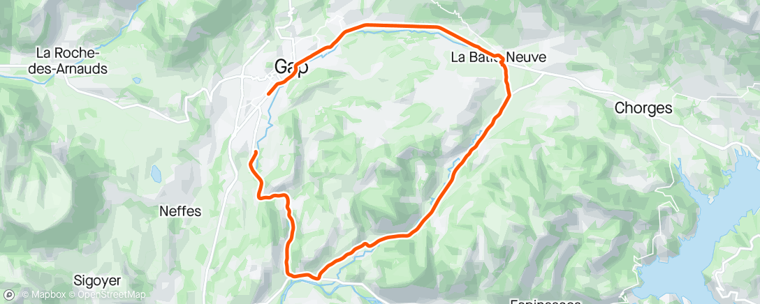 Map of the activity, Tour de France Stage 18 🚀