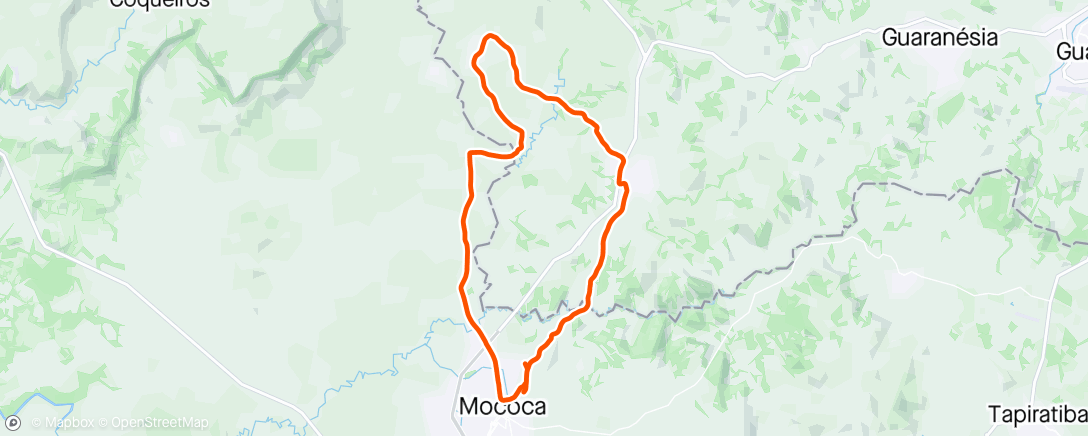 Map of the activity, MTB 2:20-23/4/24