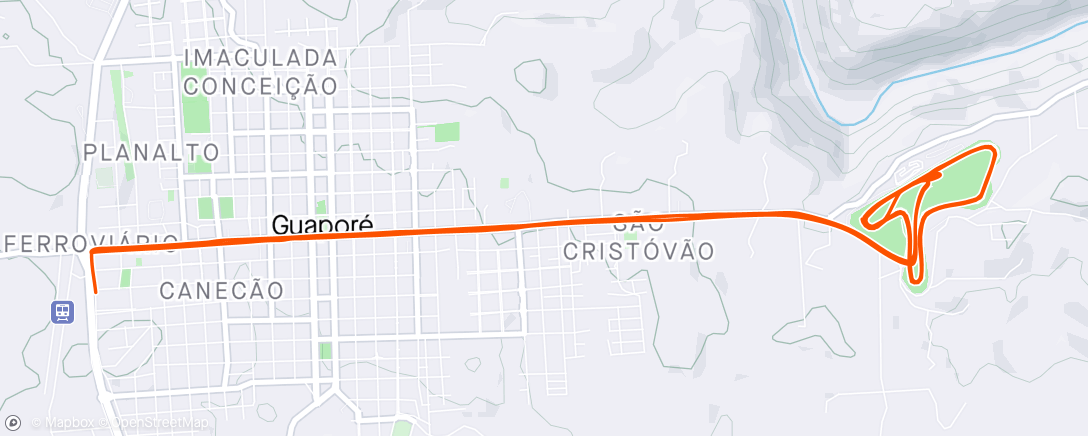 Map of the activity, Volta Autódromo