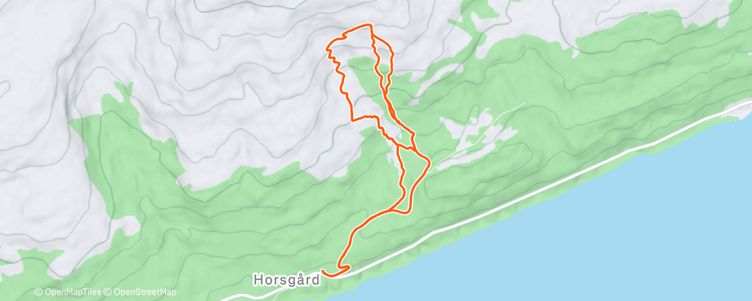 Map of the activity, Morning Backcountry Ski