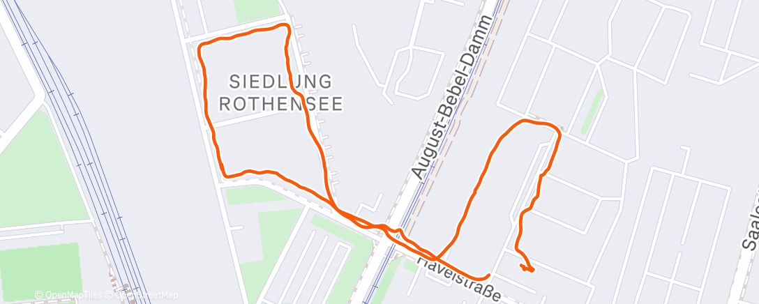 Map of the activity, Mittagsrunde