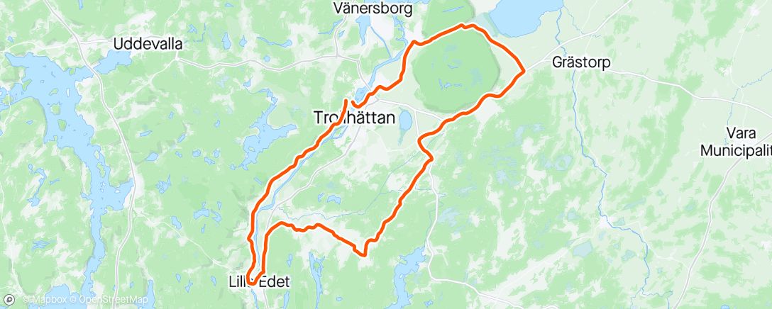 Map of the activity, Trevlig tur
