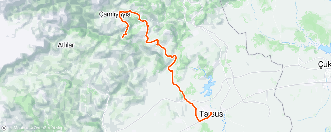 Map of the activity, Tour of Mersin stage3