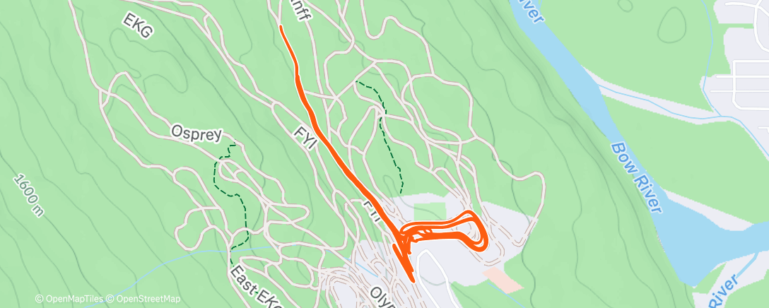 Map of the activity, Lunch Ride