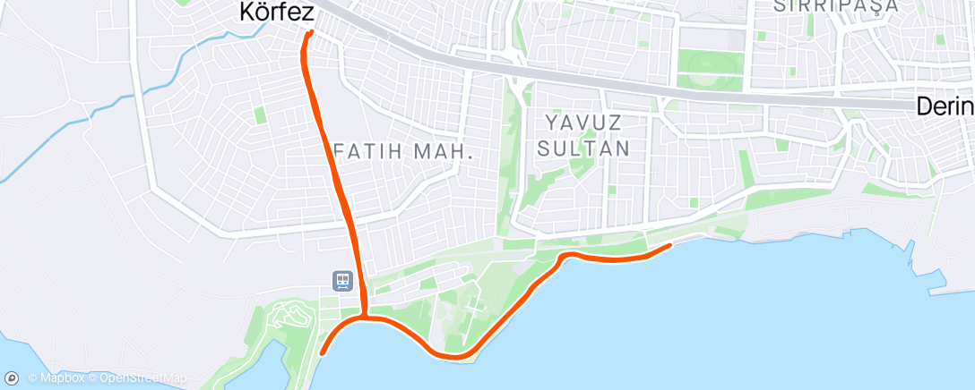 Map of the activity, Morning Run