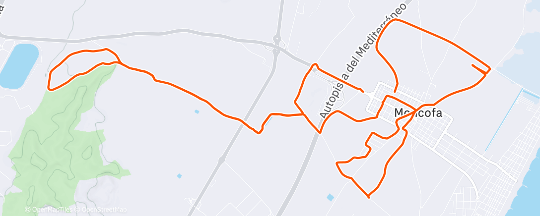 Карта физической активности (Bicicleta de montaña a la hora del almuerzo)