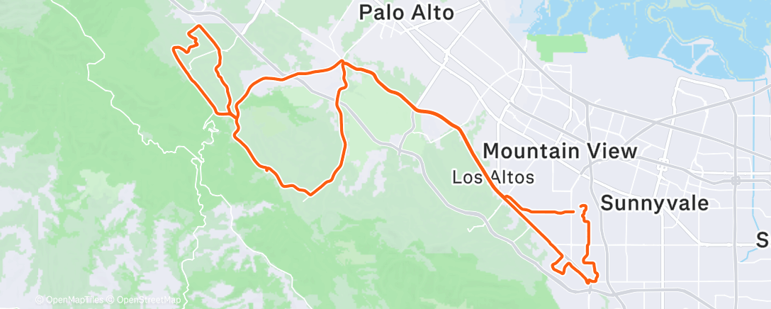 Карта физической активности (A very cold Part 2 of Bob’s 70 mile B-day ride)