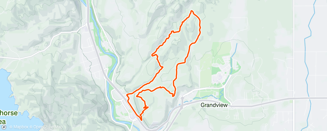 Map of the activity, Afternoon Mountain Bike Ride