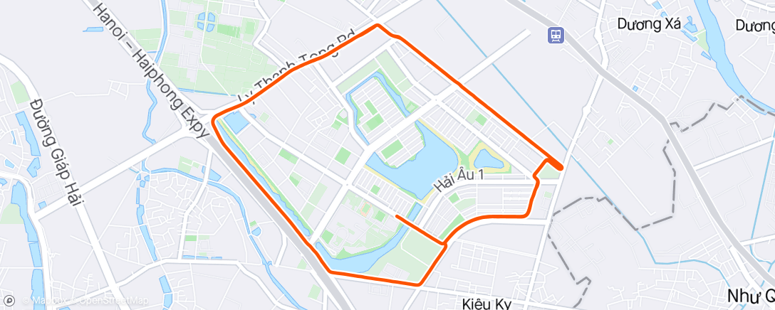 Mappa dell'attività 朝のランニング
