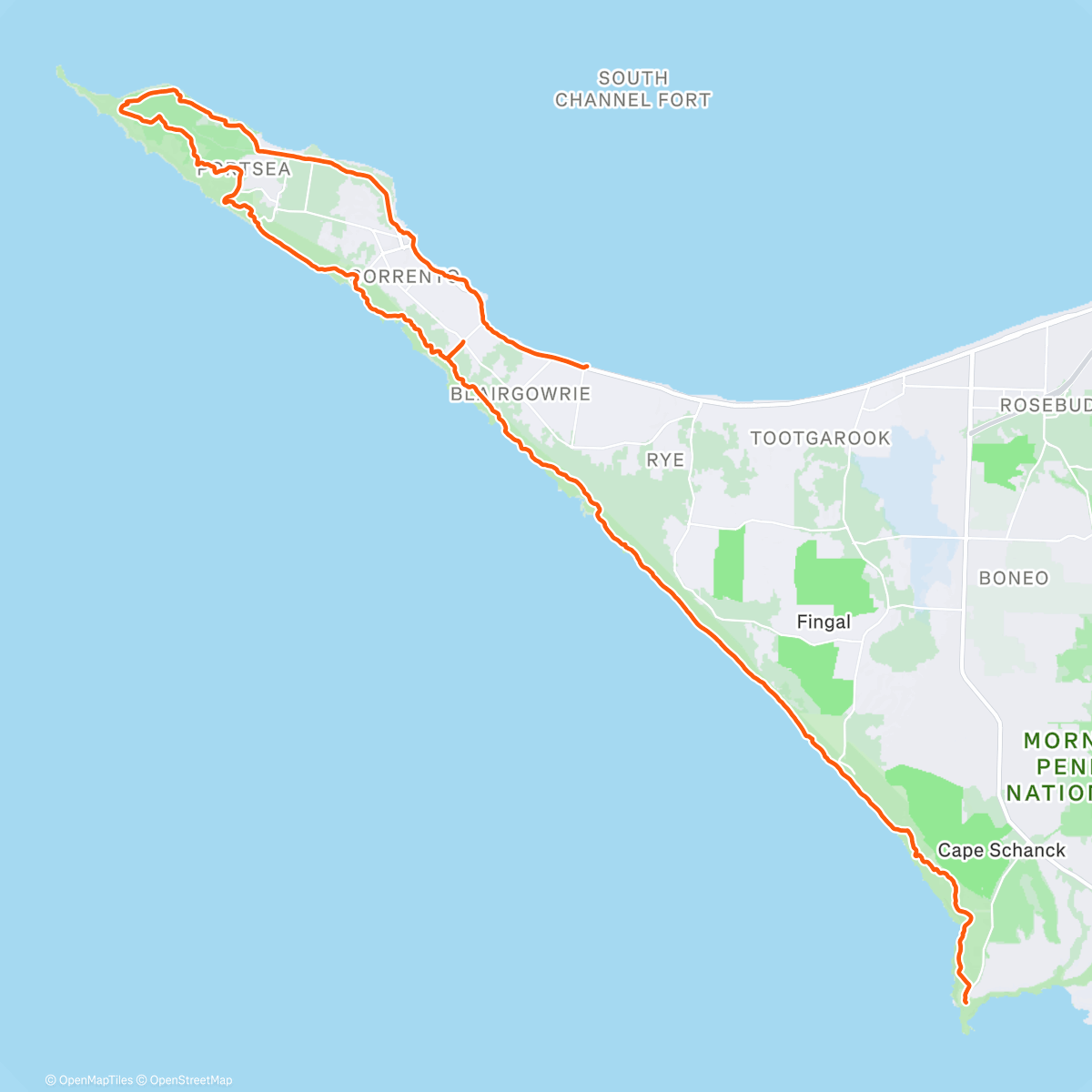 Карта физической активности (H2H100 ~ Week #8: Run #2, Long Trail)