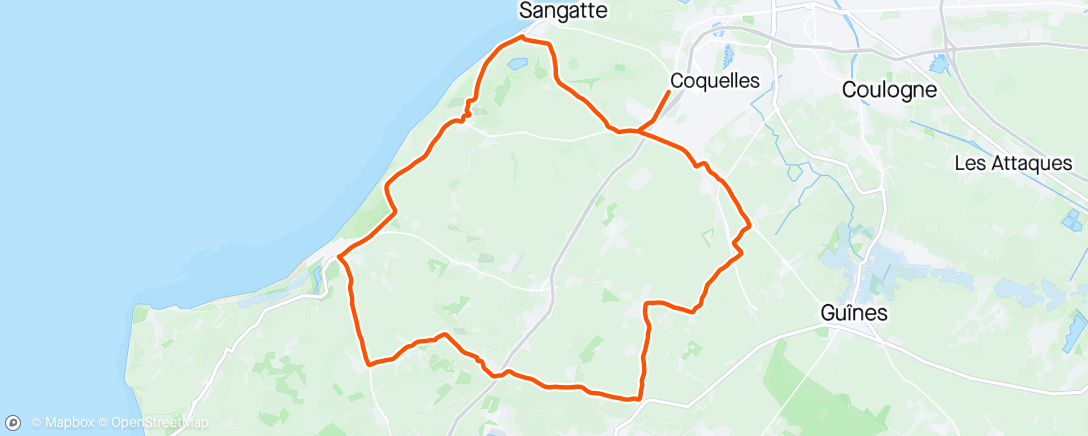 Map of the activity, Pre-race drill 4 Jours de Dunkerque (race #18)