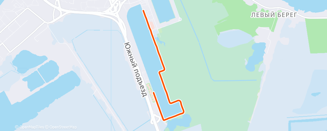 Map of the activity, Morning Run