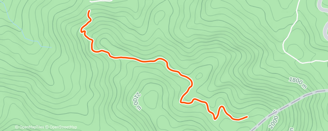 Map of the activity, Caminhada matinal